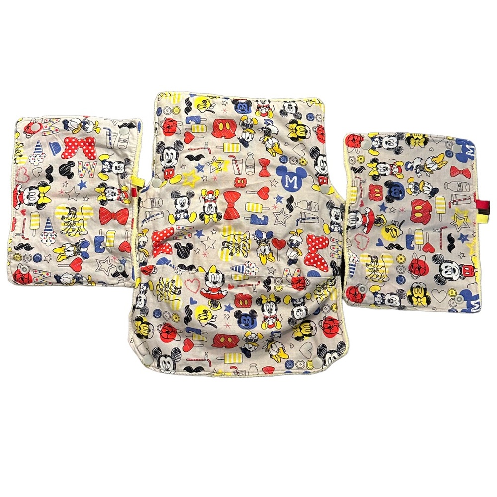 Mickey and Friends Suck-pads and Bib/cover for LILLEbaby Carrier